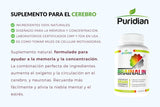 Puridian Vitaminas para El Cerebro, Suplemento Nootropico Natural, CADA Capsula Mejora Su Memoria Y Concentracion - Fórmula Avanzada para Mujeres Y Hombres. Certificadas USA.