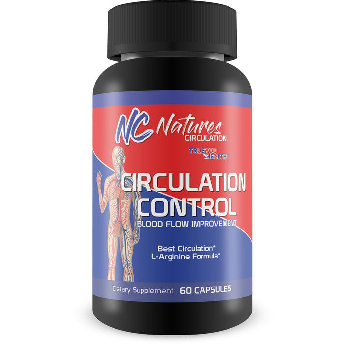 Circulation Control - Blood Flow Improvement - Body & Leg Circulation Supplements - Blood Circulation Supplement - L-Arginine Formula For A Circulation Boost - Poor Circulation Supplements