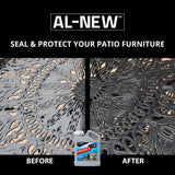 AL-NEW Step 2 Protect | Restoration Solution for Outdoor Patio Furniture, Garage Doors, Window Frames, Exterior Lights & Fencing (32 Ounce)