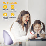 LASTAR Sun Lamp, 10,000 Lux Sunlight Lamp with Touch Control, 5 Brightness Level & 60Min Timer, One-Max Sun Lamp with Memory Function for Home/Office (Blue)