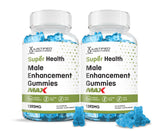 Justified Laboratories (2 Pack) Super Health Male Enhancement Max Gummies 1393MG Vegan Non GMO 120 Gummys