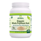 Herbal Secrets USDA Organic Whole Psyllium Husk 24 oz Powder Supplement | 5 Grams Per Serving | 136 Servings | Non-GMO | Gluten Free | Made in USA
