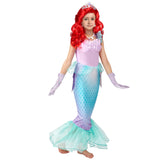 Spooktacular Creations 10PCS Girls Mermaid Dress, Little Mermaid Dress, Mermaid Dress Up for girls 4-6, Mermaid Costume for Girls for Halloween Parties-3T