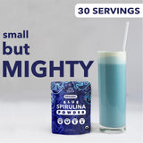 Organic Blue Spirulina Powder - 100% Natural Powdered Blue-Green Algae, No Fishy Smell, Nutrient-Dense Superfood, High Protein, USDA Organic, Non-GMO, Vegan, Make Colorful Food Creations - 30g