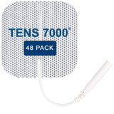 TENS 7000 Official TENS Unit Electrode Pads - 48 Pack, Premium Quality OTC TENS Unit Replacement Pads, 2" X 2" - TENS Unit Pads Compatible with Most TENS Machines Value Pack