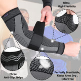 beister Compression Arm Sleeves with Elastic Strap for Men & Women (Pairs), Elbow Braces, 20-30 mmhg Non-Slip Breathable Thick Full Arm Supports for Tennis Elbow, Workouts, Arthritis,Lymphedema,DVT