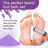 XIWEIOO Foot Soak salt with Tea Tree Oil - Moisturize, Reduce Foot Odor, & Soothe Aching Feet Foot cream spa bath massager Epsom Salt foot pedicure kit at home spa exfoliante healthycare