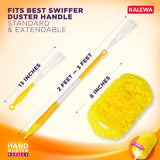 Kalewa Reusable Duster Refills for Swiffer Duster (4 Pack), 360 Heavy Duty Duster Refills (Handle is Not Included)