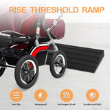 Threshold Ramps for Doorways Self-Adhesive Rubber Ramps for Door Threshold Rubber Door Threshold Ramp for Wheelchair Stroller Scooter Reducer Ramp (Black, 3” Wide x 3.3' Long)