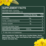 BetterBrand Daily Respiratory Support Gummies - 1000mg Mullein Leaf Extract, Pear Flavor, 30-Day Supply