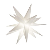 Elf Logic Large 18” Easy Assembly Warm White LED Moravian Star - Hanging Outdoor Christmas Light - Use as Holiday Decoration, Porch Light, 3D Fixture, Advent Star, Wedding & Ballroom Venue Decor