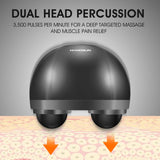 Hangsun Handheld Neck Back Massager MG460 Deep Tissue Percussion Massage for Shoulder, Leg, Foot, Muscles, Electric Double Head Full Body Massagers
