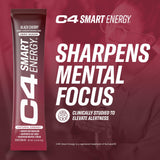 C4 Smart Energy Powder Stick Packs - Sugar Free Performance Fuel & Nootropic Brain Booster, Coffee Substitute or Alternative | Black Cherry - 14 Count