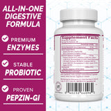 PEScience Symbiont GI, Zinc Carnosine & Shelf Stable Probiotic, Digestive Enzyme Supplement for Women and Men, 30 Day Supply