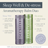 Scentered Sleep Well & DE-Stress Aromatherapy Essential Oils Balm Gift Set - for Restful Sleep & Relaxation - All-Natural Blends of Lavender, Ylang Ylang, Cedarwood, Chamomile