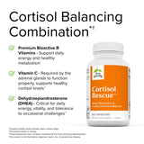 Terry Naturally Cortisol Rescue - 60 Capsules - Vegan, Non-GMO, Gluten Free - 60 Servings