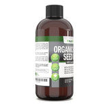 Organic Black Seed Oil - USDA Certified Organic Black Cumin Seed Oil Liquid – High Thymoquinone Content – Non-GMO and Cold-Pressed – Rich Source of Omega-6 & Omega-9 Fatty Acids - 8 Oz