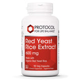 Protocol Red Yeast Rice Extract 600mg - Traditional Herbalism - 90 Veg Caps