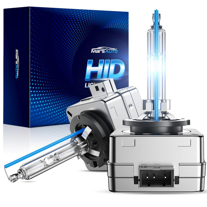 Marsauto D1S HID Bulbs, 8000K Cold White Xenon Bulb, 66144 66140 85140 85415 (85415C1) for HID Replace, Plug and Play, Pack of 2