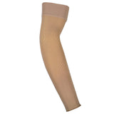 Truform Lymphedema Compression Arm Sleeve, 20-30 mmHg Post Mastectomy Support, Dot Top Grip Band, Beige, Medium