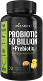 DNA SHIFT Probiotics for Women and Men - 11 strains - 50 Billion CFU - Probiotic Supplement for Digestive Health - Gut Health - Supports Constipation, Diarrhea, Gas & Bloating - 30ct
