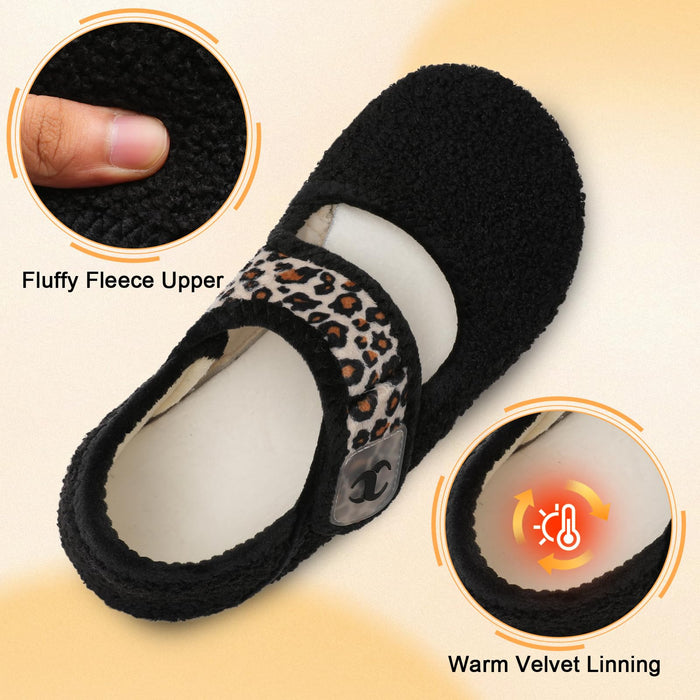 Bedroom Slippers for Women Comfy Orthopedic Home Slippers Cozy Warm Winter Sock Slippers Wide Diabetic Slides Slippers for Ladies Elderly Women Mom