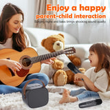 Mini Karaoke Machine for Kids Adults,Portable Bluetooth Karaoke Speaker for Adults Kids with 2 Microphones for 6 7 8 9 10 11 12 Years Old Girls Boys Gifts Toys for Christmas Birthday,Black