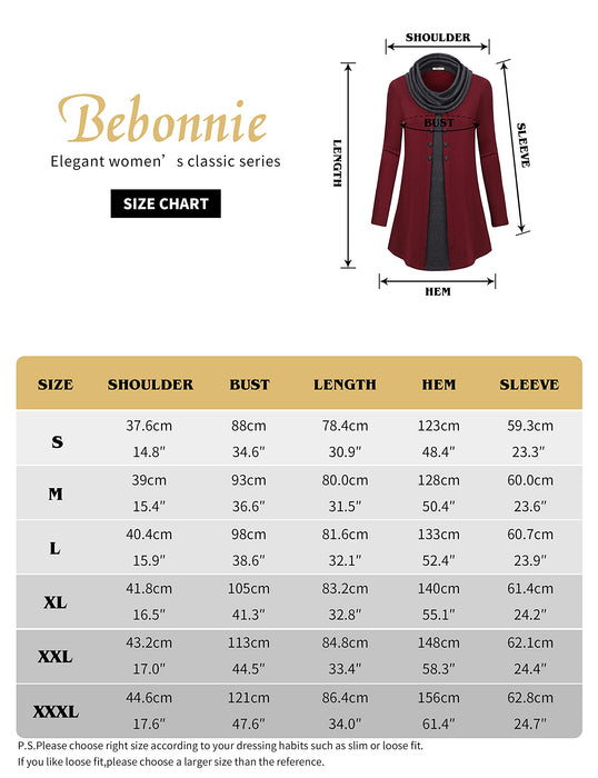 Bebonnie Blouses to Wear with Leggings,Womens Fall Fashion 2023 Long Sleeve Turtleneck Xmas Holiday Sweater Winter Clothes Casual Wear for Elderly Woman Multi Orange L