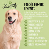 Snoutly's Organic Dog Supplement & Multivitamin - Poochie Powder - Vitamins & Minerals for Dogs, Nutritional & Digestion Support, Small, Medium & Large Dog Food, Raw Calcium, Human-Grade Superfoods