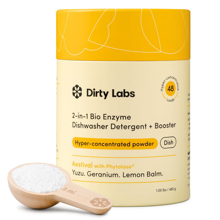 Dirty Labs | Dishwasher Detergent & Booster | Aestival | 48 Loads (1 lb)