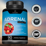 Premium Adrenal Support Supplement - Adrenal Formula for Energy, Adrenal Health & Mood – Adrenal Complex Includes Ashwagandha, L-Tyrosine, Holy Basil & Acerola –90 Capsules