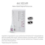 AH! YES® VM Water Based Vaginal Moisturizer | Long Lasting & Fast Acting for Vaginal Dryness & Irritation | pH Matched | Estrogen Free | Certified Organic & Natural (30 x 0.17 fl oz Applicators)