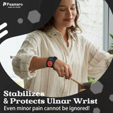 Feamero TFCC Wrist Brace Ulnar Wrist Brace with Compression Rring Pad for Ulnar Sided Wrist Pain, TFCC Tear, Repetitive Wrist Use Injury, DRUJ Instability (L/XL)
