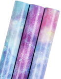 MAYPLUSS Cosmic Space Galaxy Wrapping Paper - 17 In x 120 In Per Roll - Soft Purple Blue Nebula Celestial Gift Wrap Roll Outer Space Wrapping Present for Birthdays, Christmas, Party, Gift Giving