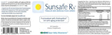 Sunsafe Rx Anti Aging Supplement: Natural Skin Protection Pills with Antioxidants for a Youthful Appearance & Eye Health + Vitamins, Minerals, & 250mg Polypodium Leucotomos (30 Capsules)