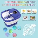 HOSPAN Organic Foot Bath Bombs Gift Set, 12 Essential Oil Rich Foot Soak for Mom and Dad, Handmade Foot Spa Bomb with Wonderful Bubbles, Perfect for Soothes Sore Tired Feet, Dry Feet Moisturize