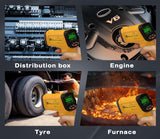 Surpeer Infrared Thermometer High Temperature Gun -58℉~2552℉, 30:1 Distance Ratio, Digital Laser IR Temp Gun for Cooking, Pizza Oven, Engine, Kilns, Forges, Industry, and Home Repair.