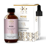 AVD Organics Rose Essential Oil for Diffuser - Premium Quality Therapeutic Grade Rose Oil | for Soaps, Candles, Massage, Skin, Perfumes, Home Fragrance - 3.38 fl. Oz