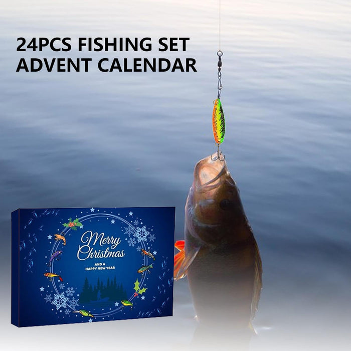 Christmas Advent Countdown,24 Days Count Down to Christmas Fishing Lures Advent, advent calendar 2024,fishing advent calendar,Christmas Accessories Favors for Son, Uncle, Father