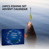 Christmas Advent Countdown,24 Days Count Down to Christmas Fishing Lures Advent, advent calendar 2024,fishing advent calendar,Christmas Accessories Favors for Son, Uncle, Father