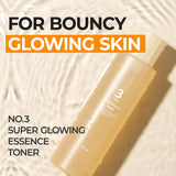 numbuzin No.3 Super Glowing Essence Toner | Fermented Ingredients, Niacinamide, Galactomyces, glowy Skin Radiance | Korean Skin Care for Face (6.76 Fl Oz)