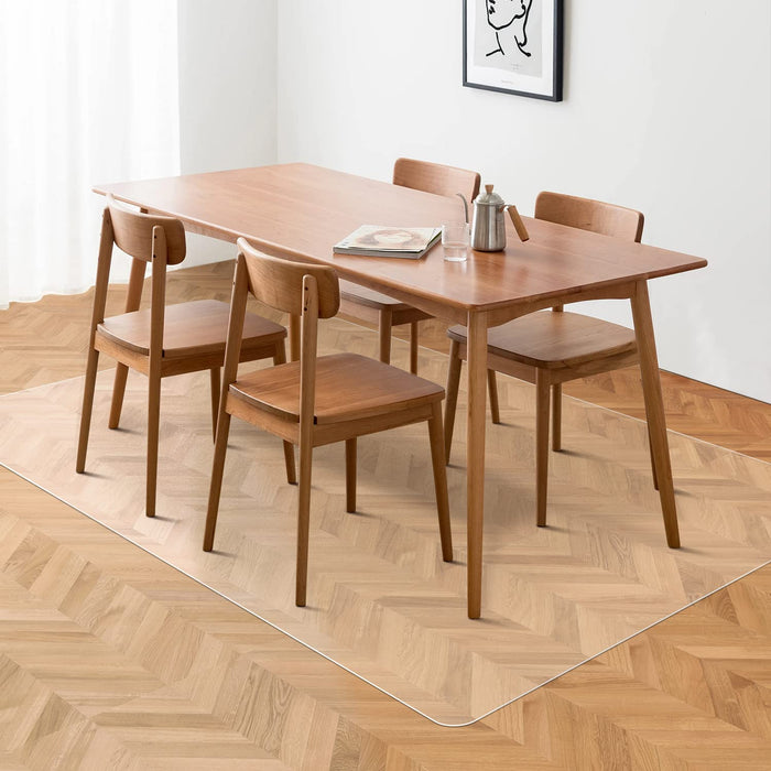 FURKIT Clear Chair Mat, 3'×5'Floor Mats for Home, Durable Non-Slip Hard Floor Protector, PVC Waterproof Floor Protetor for Kitchen, Bedroom, Pet Litter Mat