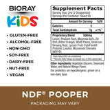 BIORAY Kids NDF Pooper, Mango - 2 fl oz - Bowel Mover - Non-GMO, Vegan, Gluten Free - 30 Servings