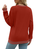 Saloogoe Sweatshirts for Women Long Sleeve Tops Christmas Sweaters Winter Clothes 2024 Red M