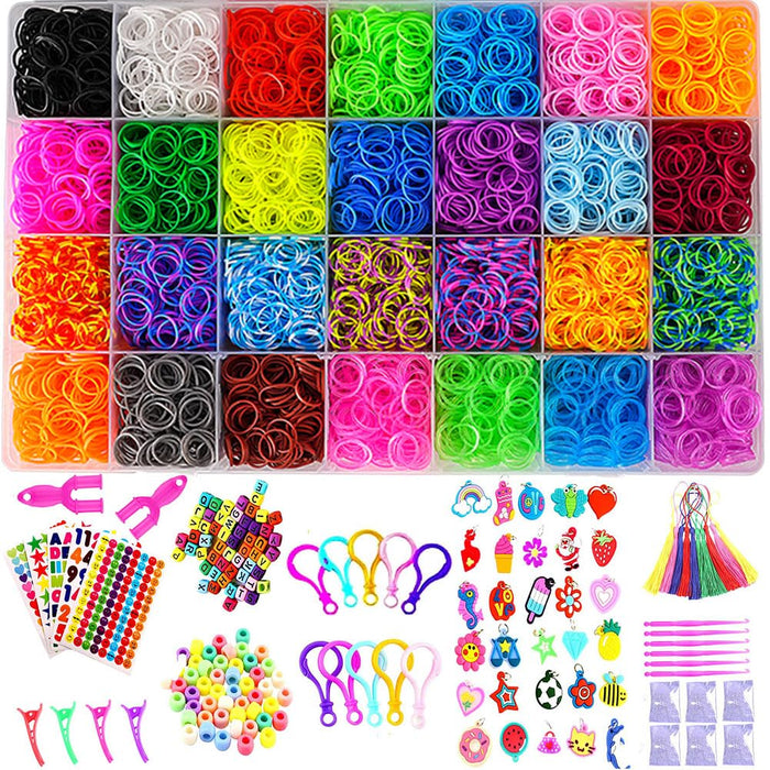 YITOHOP 12080+ Loom Bands Kit, Rubber Bands for Bracelet Making Kit, DIY Art Craft Loom Bracelet Kit,2025 Creativity Birthday Gift Ideal Christmas Gifts