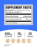 BulkSupplements.com TUDCA Powder - Tauroursodeoxycholic Acid, TUDCA 500mg - TUDCA Supplement for Liver Support - Gluten Free, 500mg per Serving, 10g (0.35 oz) (Pack of 1)