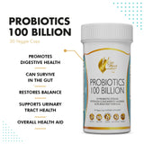 Coco March Probiotic 100 Billion - 10 Probiotic Strains, Acid-Resistant Formula High Potency for Adults & Children - Gluten Free, Dairy Free, Soy Free, Keto Friendly, Paleo Friendly, 30 Capsules