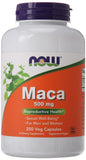 NOW Foods Maca Capsules, 500 mg, 250 Count (Pack of 1)