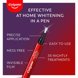 COLGATE Max White Ultimate Overnight Teeth Whitening Pen, Reverses 15 Years Of Stains* 2.5ml, 1 Pack, 35 Nightly Treatments