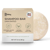 The Earthling Co. Shampoo Bar - Promote Hair Growth, Strengthen & Volumize All Hair Types - Paraben & Sulfate Free formula with Natural, Vegan Ingredients for Dry Hair (Fragrance Free, 3 oz)